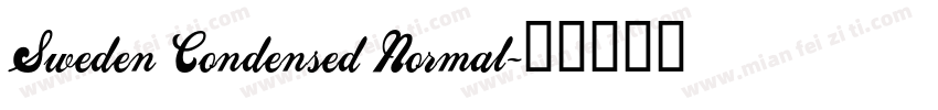 Sweden Condensed Normal字体转换